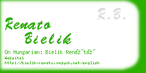 renato bielik business card